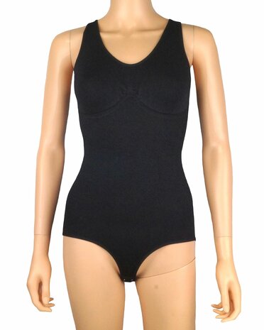 Dames body 90093 J&C met breed schouderbandje corrigerend Zwart