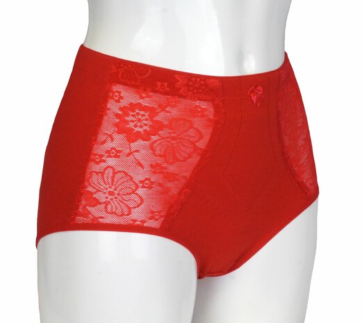 J&C Licht corrigerende dames tailleslip Rood H201