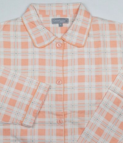 COCODREAM DAMES FLANEL PYJAMA RUIT - PEACH