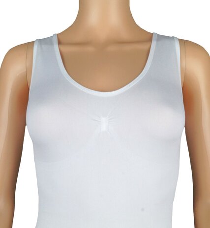 Dames body 6778 J&C met breed bandje slipmodel Wit