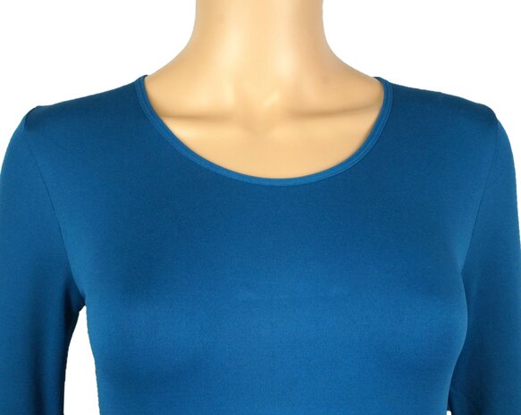 J&C Dames body  6889 met lange mouw slipmodel Petrol