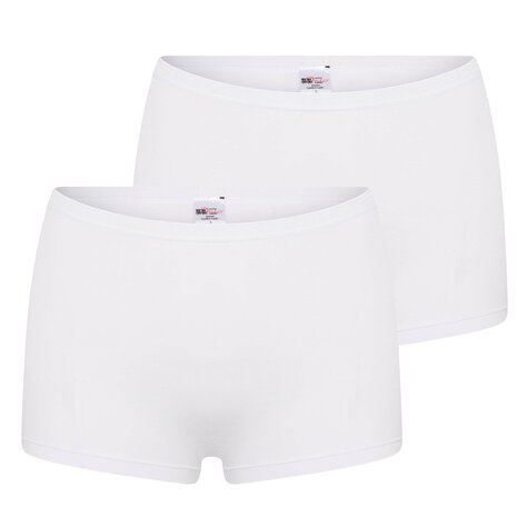 2 pack Beeren dames boxershort Comfort Feeling Wit