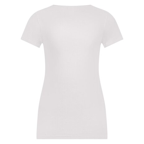 10-PACK BEEREN DAMES T-SHIRT MET V-HALS EN KORTE MOUW M3000 WIT