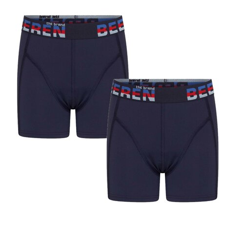 2 pack Beeren Jongens boxershort Elegance Marine