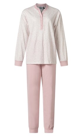 Dames pyjama 12-4232 jersey geprint Roze