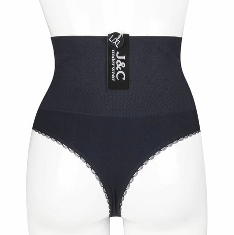 J&C dames corrigerende string W3235 Zwart