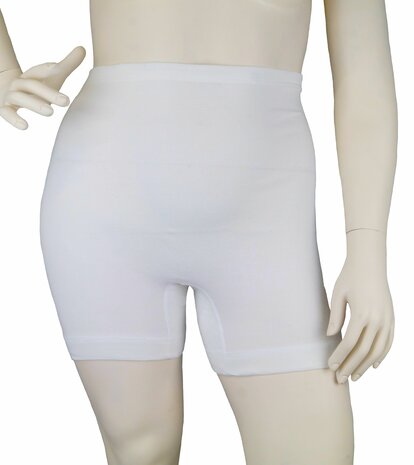 Dames Panty Slip met lange pijpen  Con-Ta 100%  katoen Wit