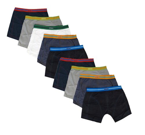 9-pack Heren Boxershorts Gino Santi Sport katoen assorti 