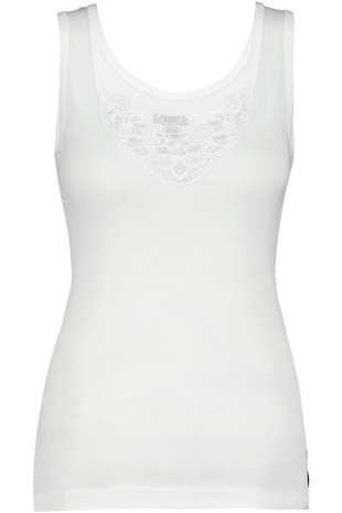 Dames Toker hemd met kant en brede bandjes