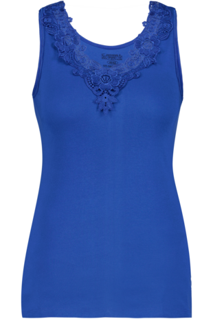 Dames Toker hemd met kant en brede bandjes