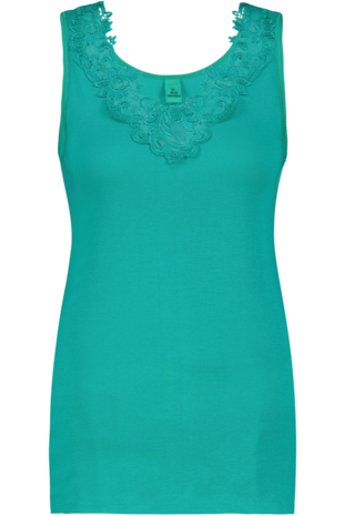 Dames Toker hemd met kant en brede bandjes