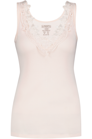 Dames Toker hemd met kant en brede bandjes