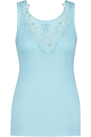 Dames Toker hemd met kant en brede bandjes