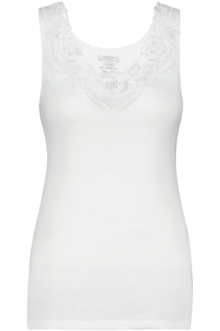 Dames Toker hemd met kant en brede bandjes