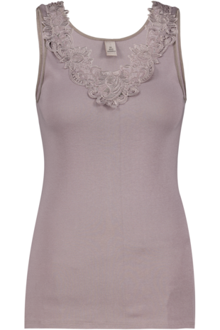 Dames Toker hemd met kant en brede bandjes