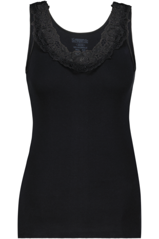 Dames Toker hemd met kant en brede bandjes