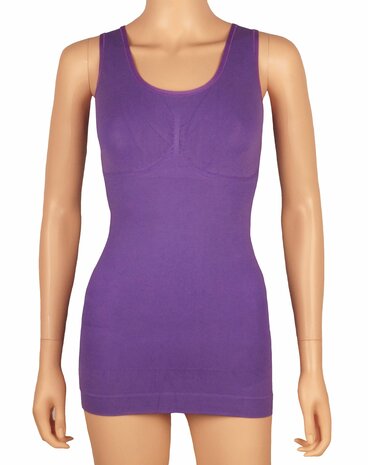 J&C Dames correctie hemd Paars