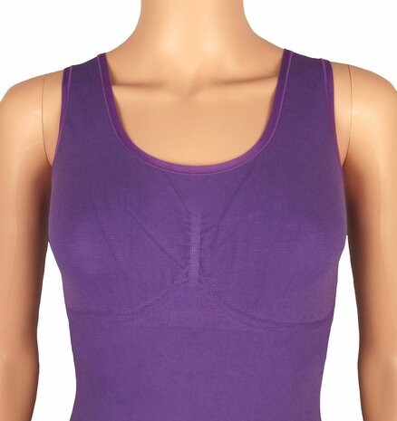 J&C Dames correctie hemd Paars