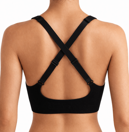 J&C Dames sport BH Zwart