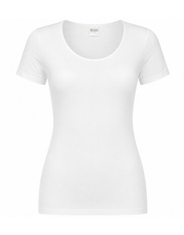 5-PACK BEEREN DAMES T-SHIRT MET O-HALS EN KORTE MOUW M3000 WIT