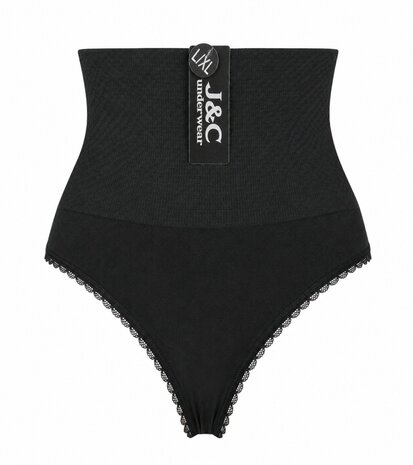 J&C dames corrigerende string W3235 Zwart