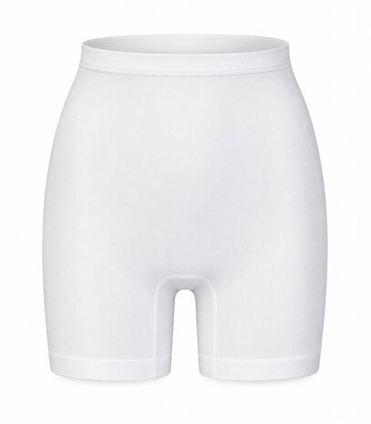 Dames Panty Slip met lange pijpen  Con-Ta 100%  katoen Wit