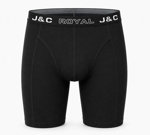 4-PACK LUXE EN ELASTISCHE HERENBOXERSHORT J&C MET LANGE PIJPEN