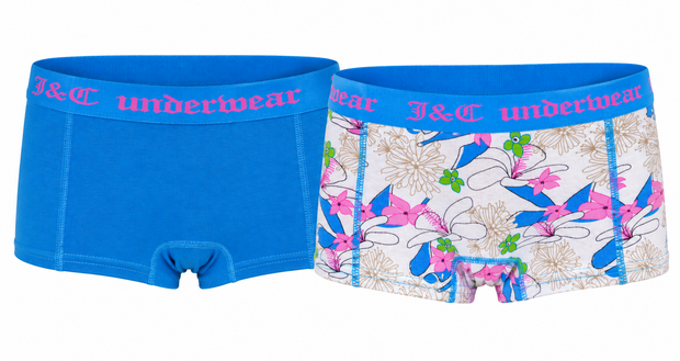 2-pack Meisjes Hipster Blauw J&C