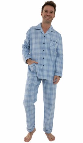 Flanellen heren pyjama&nbsp; Art. 441147 Blue