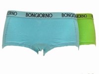 Bon Giorno 2-Pack Dames shorts blauw/groen