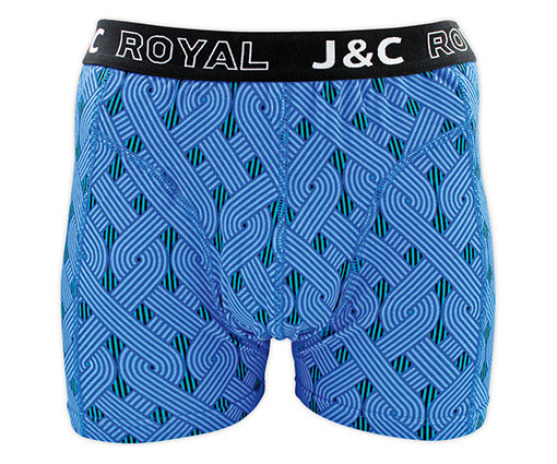 J&C 2-pack Heren boxershorts H231-30041 Blauw/Rood