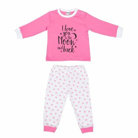 Beeren Baby pyjama "To the Moon" Roze