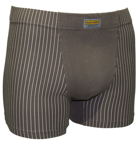 Gentlemen Heren boxershort Krijtstreep Grijs