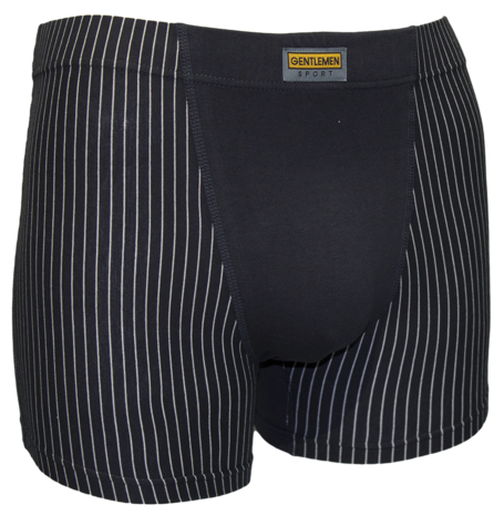 Gentlemen Heren boxershort Krijtstreep Zwart