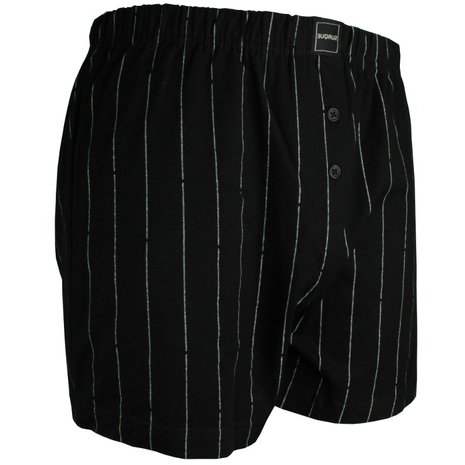 Suaque Heren boxershort Zwart met krijtstreep 