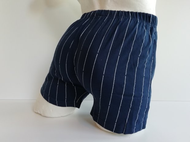 Suaque Heren boxershort Navy met krijtstreep