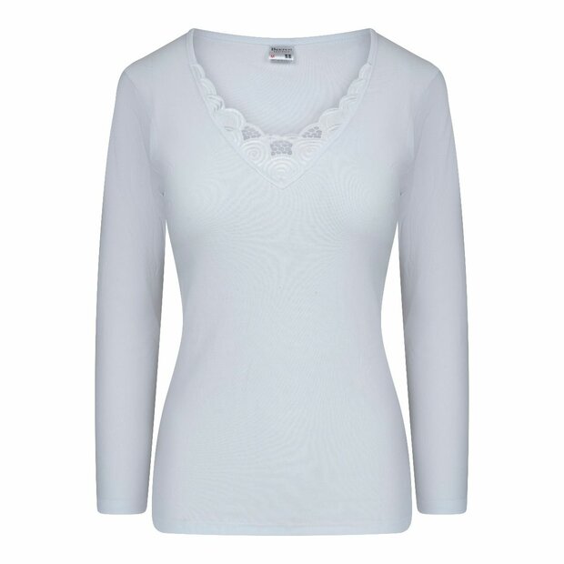 Beeren Dames shirt met L.M. Beatrix M3000 Wit