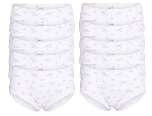 Beeren 10-Pack Dames tailleslip Rosa Blauw/Roze