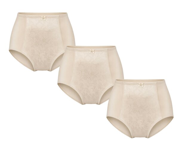 3-pack Dames Tailleslip art.8012 Huid J&amp;C