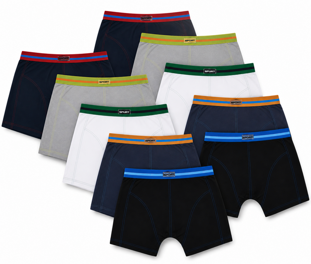 10-pack Heren Boxershorts Gino Santi Sport katoen assorti kleur