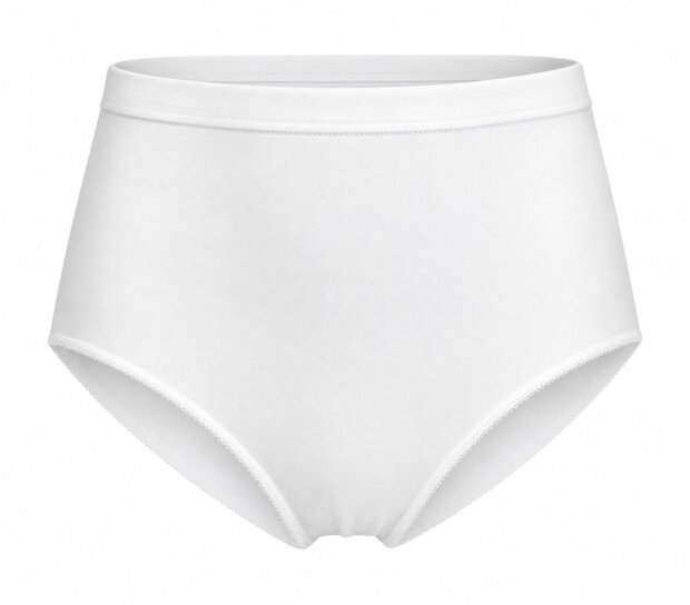 Dames katoenen tailleslip Twentini Wit
