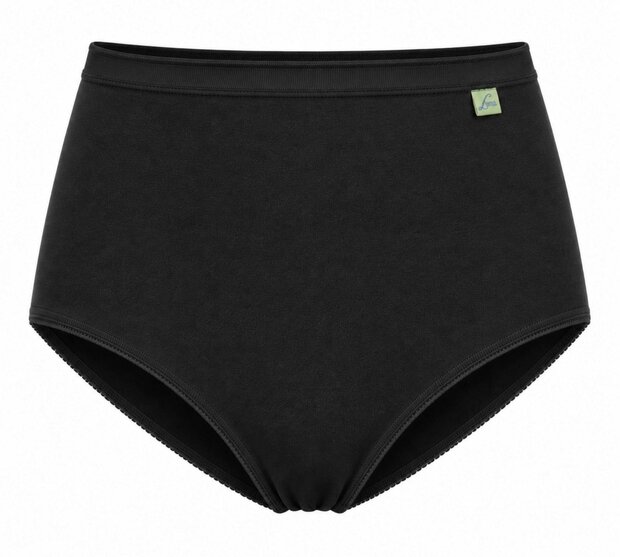Lunatex dames Maxi slip (Taille) Zwart