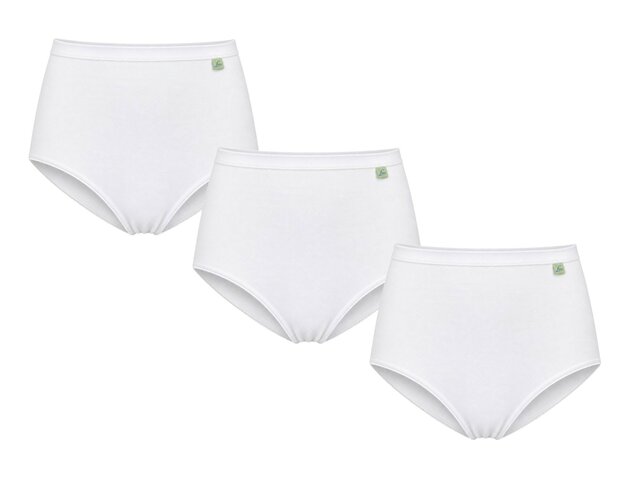 3-pack Lunatex dames tailleslips (Maxi) Wit