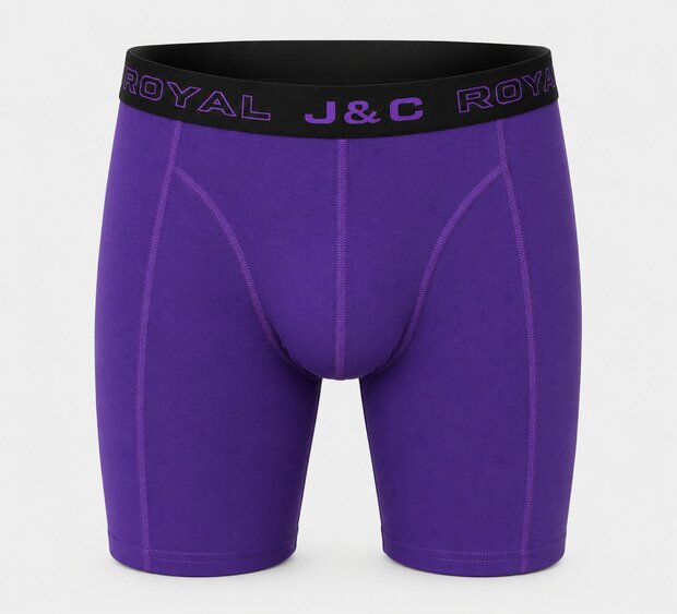 EEN ZEER LUXE EN ELASTISCHE HERENBOXERSHORT MET LANGE PIJPEN J&amp;C