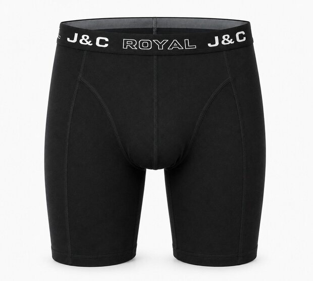 Een zeer luxe en elastische herenboxershort met lange pijpen J&amp;C