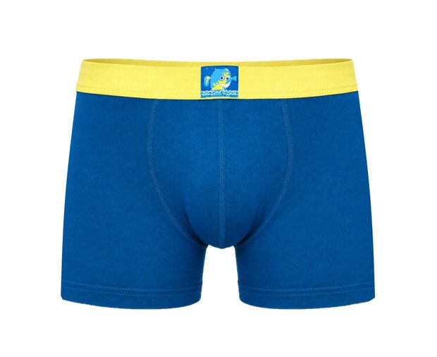 Active Plus Jongens boxershort Donkerblauw/Geel