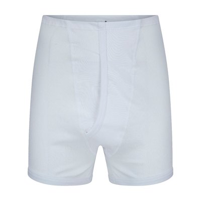Beeren Heren sportbroek met gulp 2x2 rib 3579 WIt
