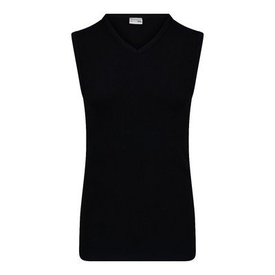 Beeren Heren mouwloos shirt met V-hals M3000 Zwart