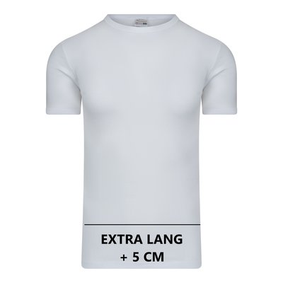 Beeren Extra lang heren T-shirt met O-Hals M3000 Wit