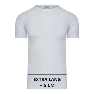 Beeren Extra lang heren T-shirt met O-Hals M3000 Wit
